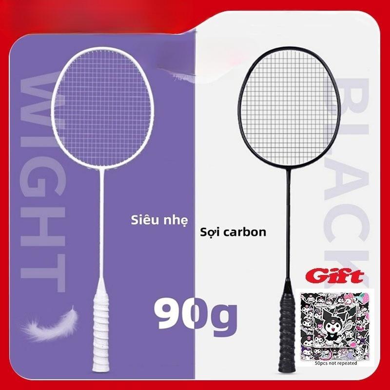 Vợt cầu lông siêu nhẹ sợi carbon Khung sợi carbon cho người mới bắt đầu