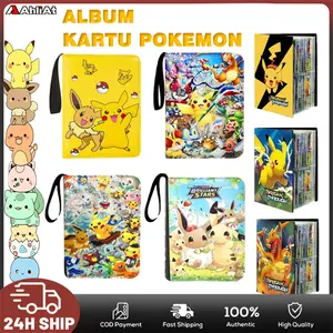 400PCS Buku Album Kartu Pokemon Kartu Game Catatan Album Pokemon Book Cards Holder Card Album Game Card Holder