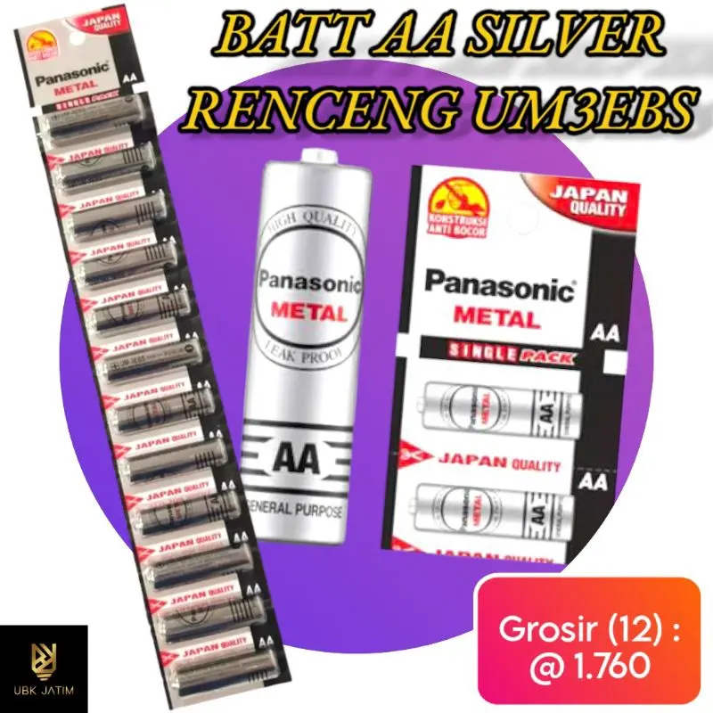 BATERAI AA AAA BIRU SILVER / Baterai Jam Battery Batre 1