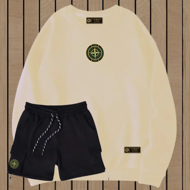 Paket Bundling Sweater Crewneck Pria Wanita Terbaru Murah Tebal Dan Celana Cargo Flecee Polos Distro Unisex Hitam Kasual Polos Distro Stellan Kece Kekinian Top Lokal Bandung 2024 Keren Casual Katun Panjang Cowok Setelan Oversize setelan  skena Dewasa 2
