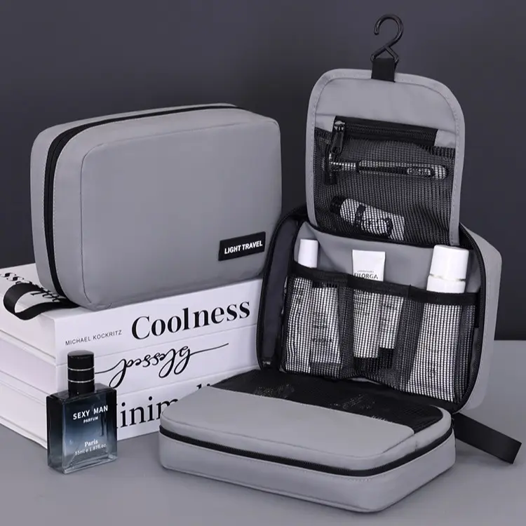 Tas Toiletries Gantung LIGHT TRAVEL – Travel Organizer Premium Anti Air untuk Perjalanan, Gym, & Business Trip bag