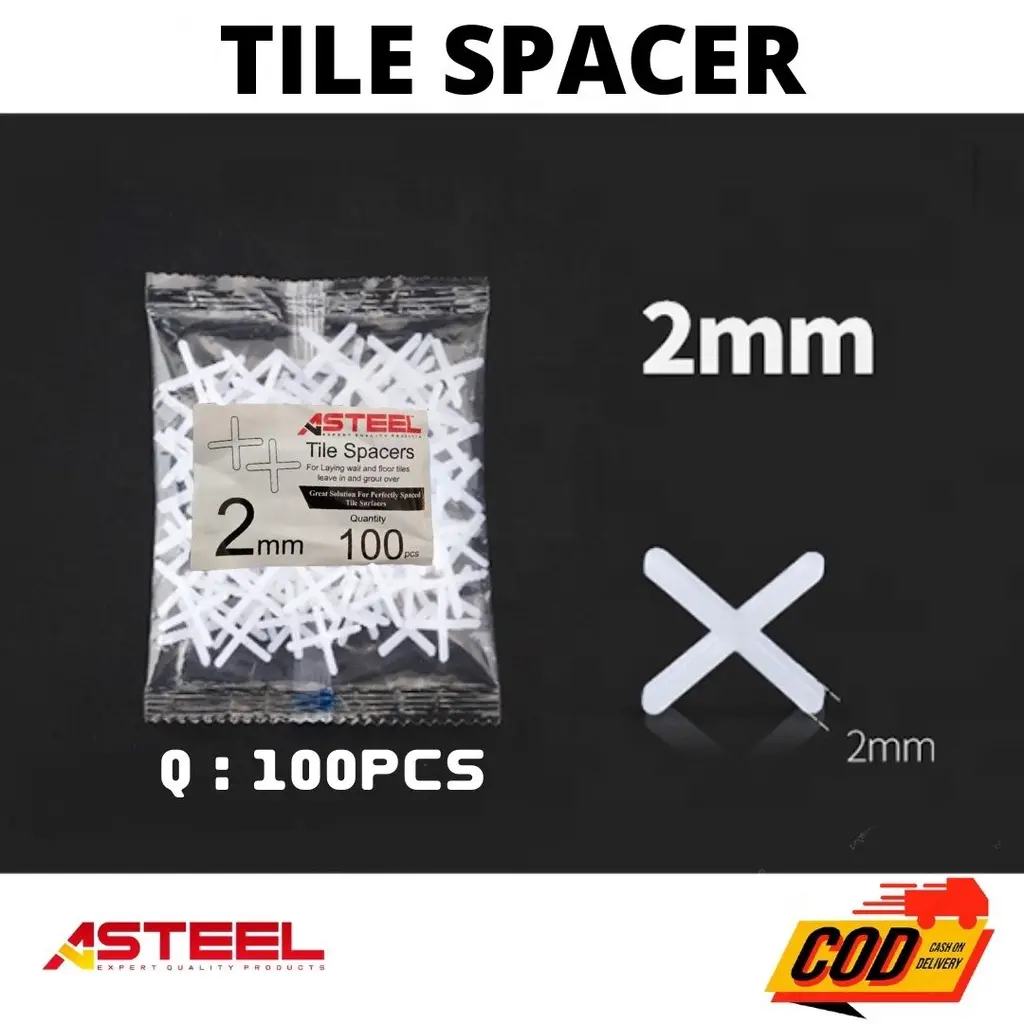 ASTEEL Alat pasang keramik Tile Spacer nat 2mm t cross keramik granit pembatas perapi nut tile leveling perata kramik granite lantai dinding