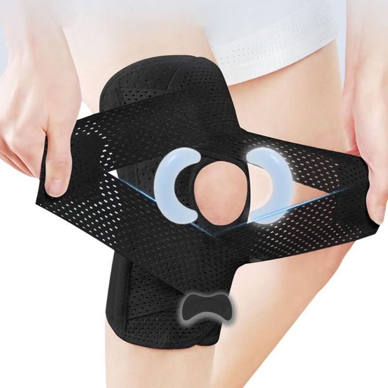 Prevent  Breathable Fitness Running Spring Supports Climbing  Sports  Knee Brace Strap Knee Pads Suitable For Basketball 4