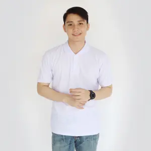 Kaospolos - Kaos Kerah Pria Polo Shirt Putih Seragam Pendek Atasan Baju Basic Cowok Formal Katun