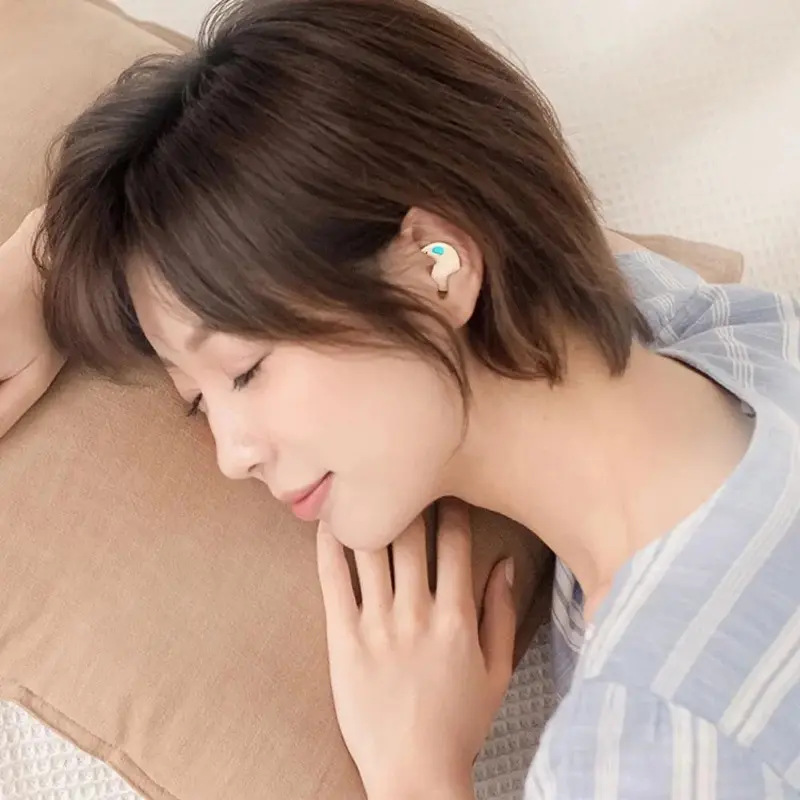 Tai nghe Bluetooth không dây, tai nghe trò chơi thể thao kinh doanh có đèn LED, khử tiếng ồn, tai nghe âm thanh nổi TWS , tai nghe ngủ X55, mới 8
