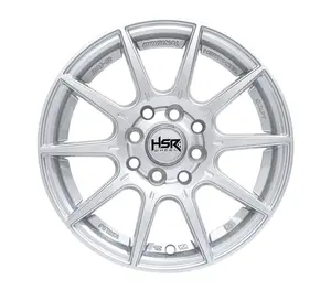Velg racing hsr rai-s2 ring 15 lebar 65 lubang 4x100 4x114,3 silver buat mobil brio,yaris, xenia