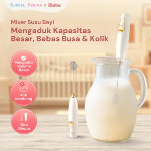 Mixer ASIP/SUFOR Susu Bayi Elektrik Portable Mini Hand Mixer White Tidak Termasuk Baterai anti-kembung tidak menggumpal Mesin Pengaduk