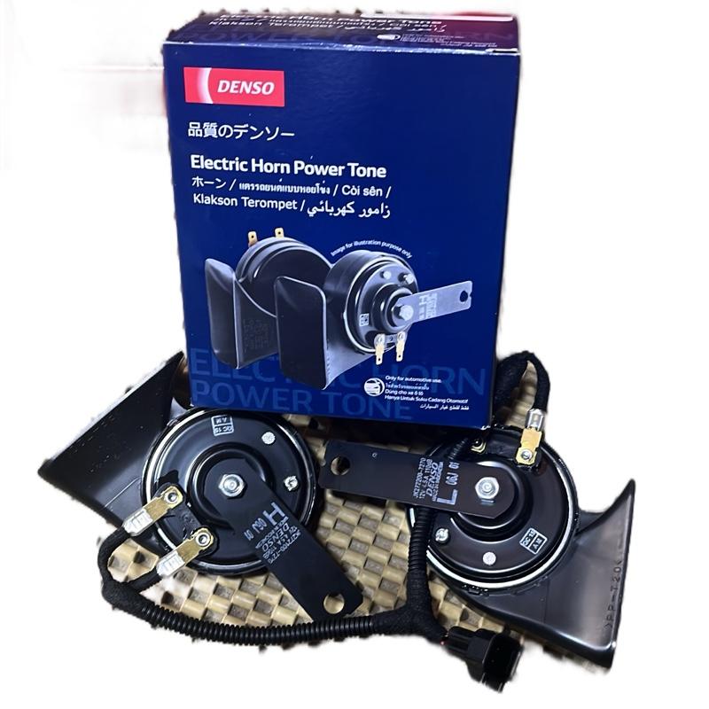 Compo Vinfat Bộ Còi Ô Tô DenSo Chính Hãng và Jack chuyển Còi Đôi 12V Chính Hãng cho xe VinFat 2 Jack Cắm . ốc sên