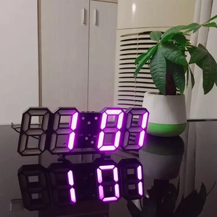 JAM DINDING DIGITAL LED/JAM MEJA-ALARM-SUHU/JAM 3D BESAR MODERN 3