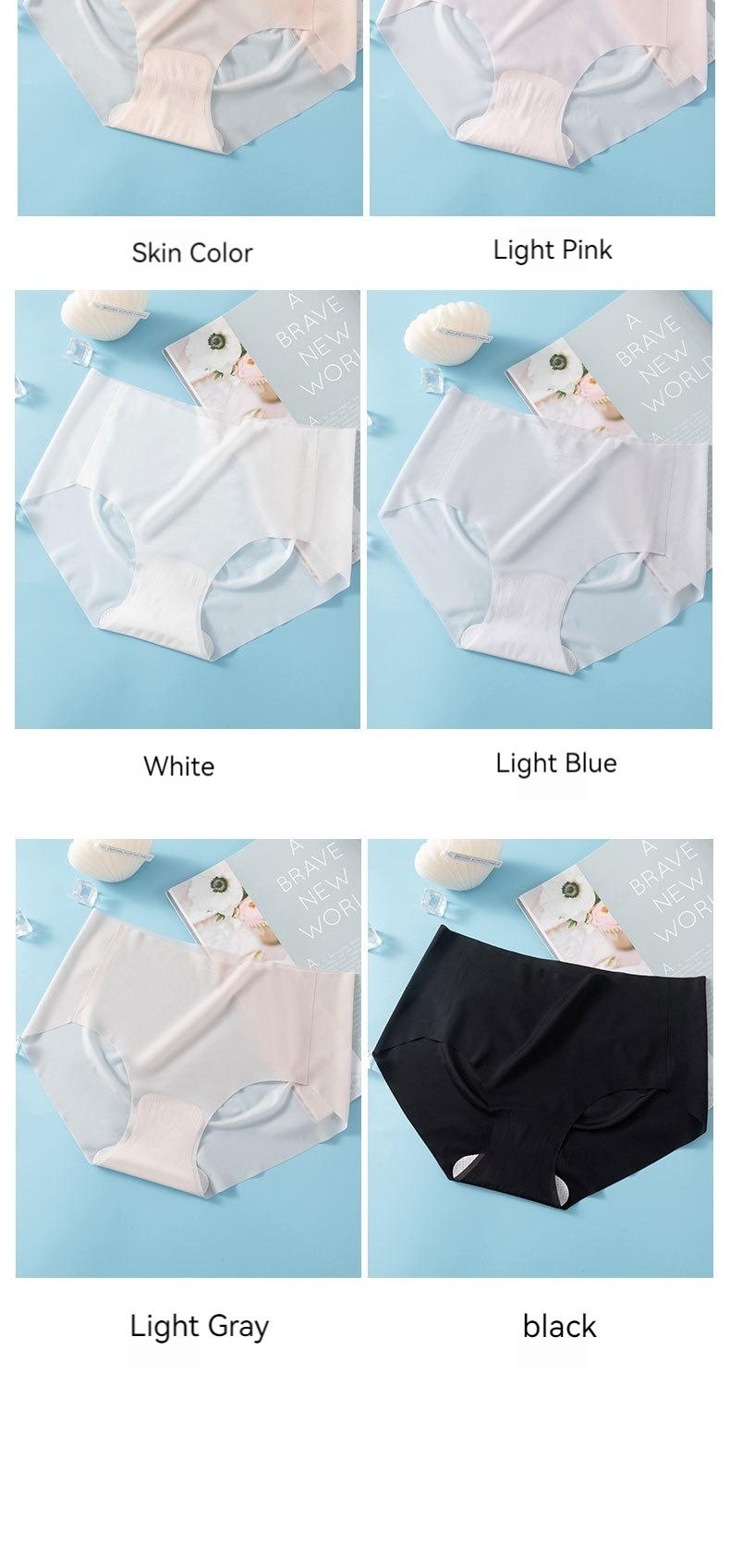Product Introduction of Ice Silk Seamless Panties Women's Summer Ultra-Thin Nude Feel Quick-Drying Loose Soft Pants 3D Peach Hip Fitness Yoga Briefs 12