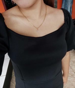 Product Review of Aira Sabrina Dress Scuba Wanita dengan Model Leher Sabrina dan Tangan Karet from G**✨ 1