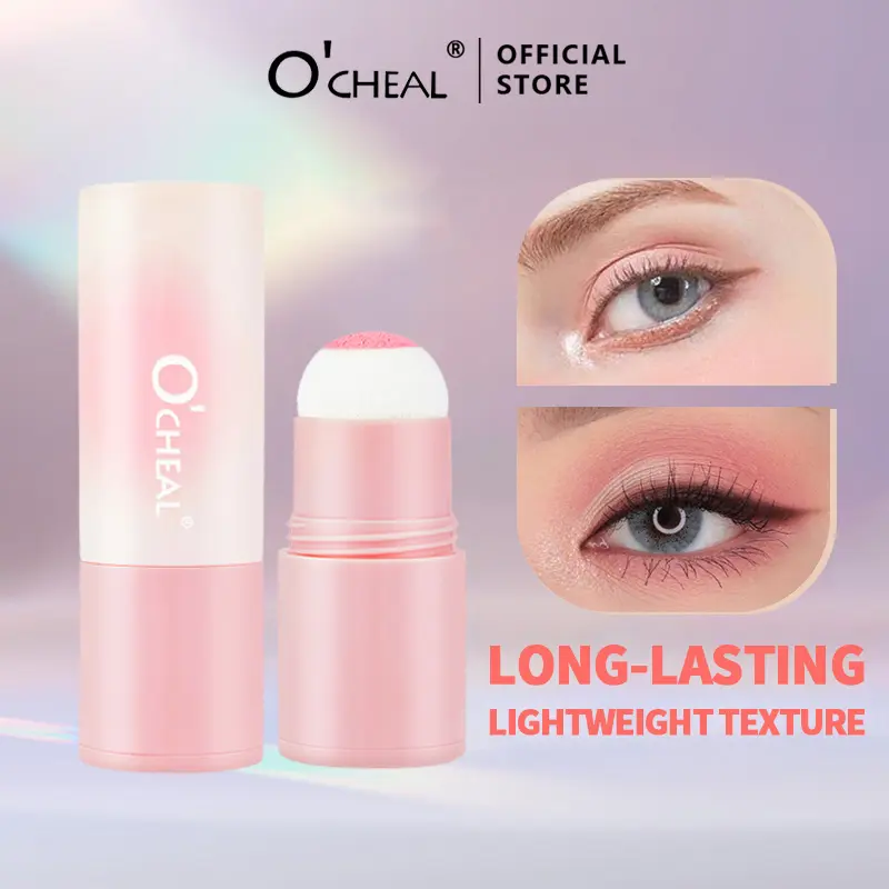 Blush Stick Brightening Contour Powder Shadow Blusher Waterproof Eyes&lip Cheek Tint Beauty Blush Stick Sponge Makeup Cosmetics