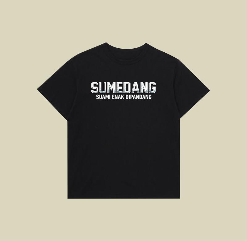Kaos kota Sumedang T-shirt  Plesetan Kota Sumedang bahan katun combed adem lembut nyaman dipakai Hitam 0