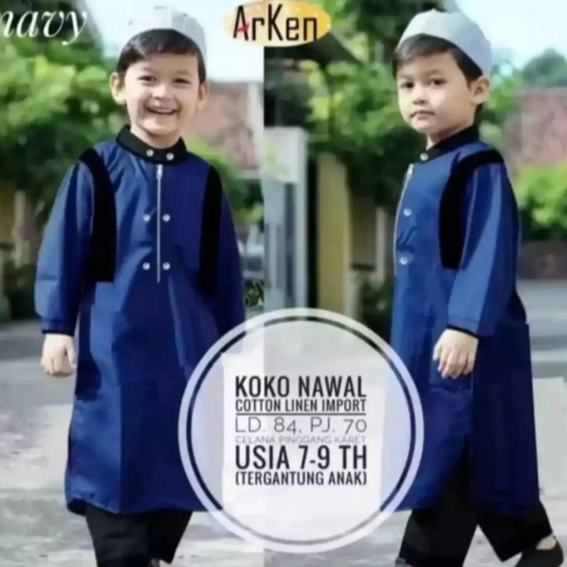 Setelan KOKO anak plus peci 0-12 thn // Setelan koko Pakistan anak // koko arken anak // koko anak terbaru // gamis koko anak 0
