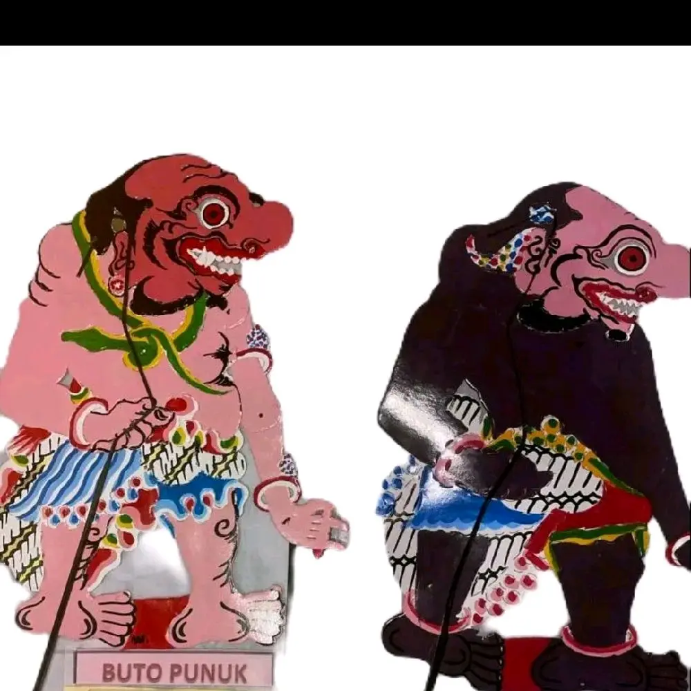 Wayang BUTO PUNUK/Pajangan/Murah/Duplek Tebal