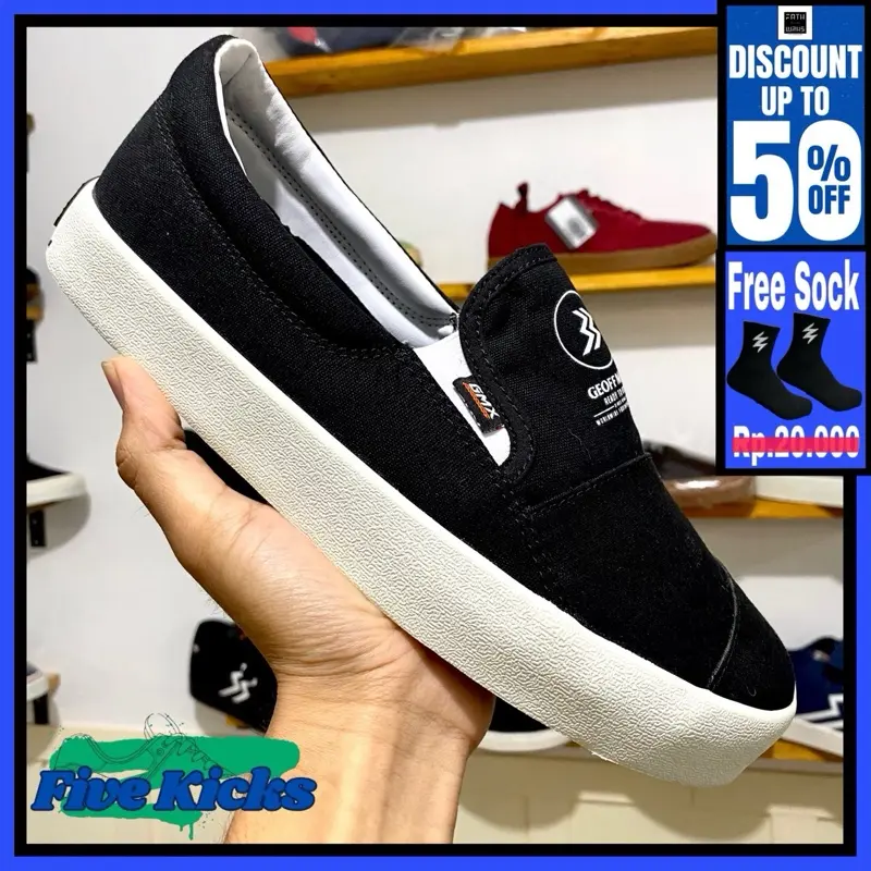 Sepatu Geoff Max Original - Meery Black White | Sepatu Pria | Sepatu Wanita | Unisex