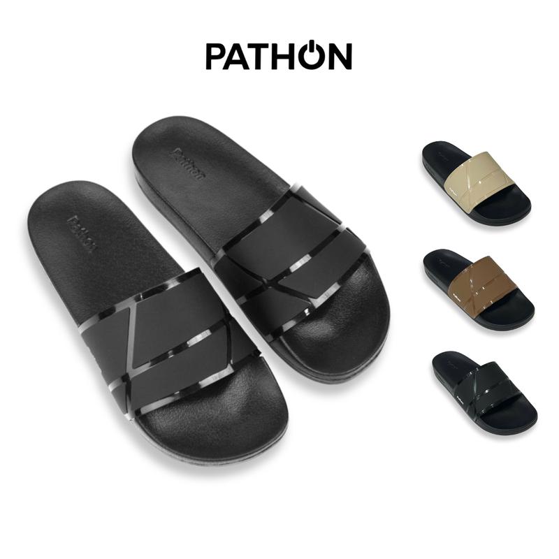  SD104 - Dép Pathon Urban Slash Quai PVC Viền Bóng Unisex Slipper Quai Ngang Nam Nữ Đế IP Thời Trang Thoải Mái Size 38-44 