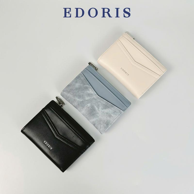 Ví da EDORIS cầm tay mini nữ - ví da đựng tiền thẻ tiện lợi -TA2602-526