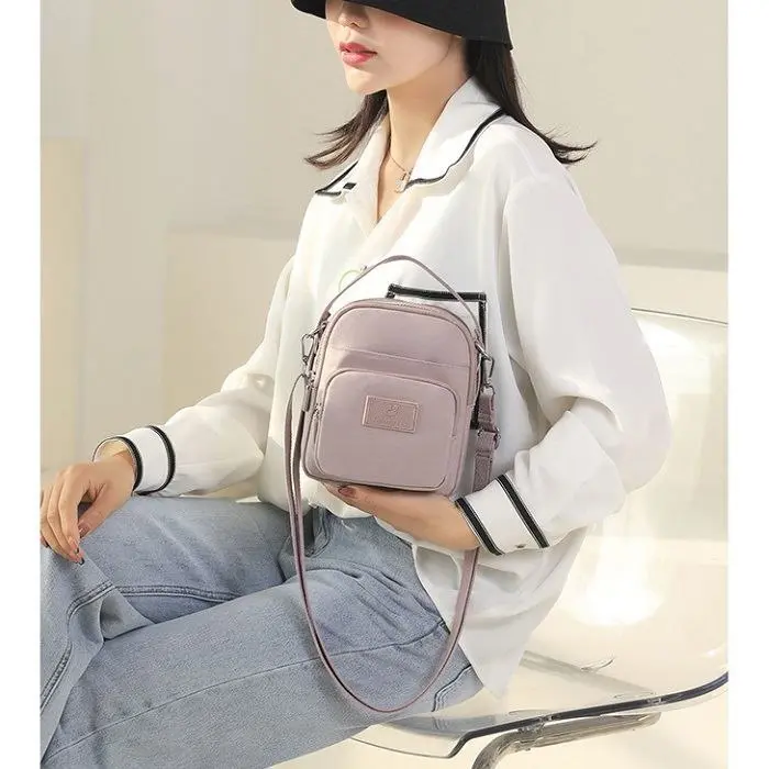 Tas Selempang Handbag Mini Colorful Fox Import OOTD Keren Simple Modest Terbaru Pink 8