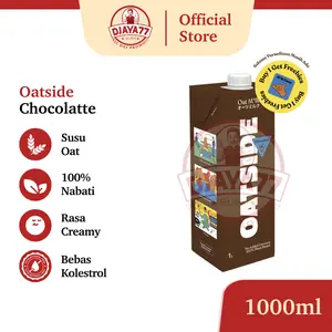 Djaya77 - Oatside Chocolate Milk 1L | Susu Nabati Oat Rasa Cokelat Creamy | Plant-Based Milk Premium Berkualitas | Nikmat Diminum Langsung & Campuran Minuman