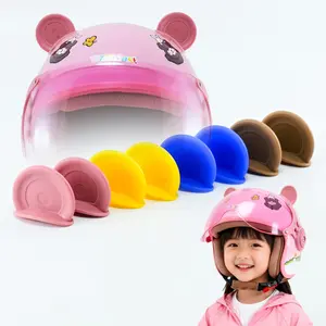 2 Pcs Hiasan Helm Motor Lucu Aksesoris Telinga Panda Helem