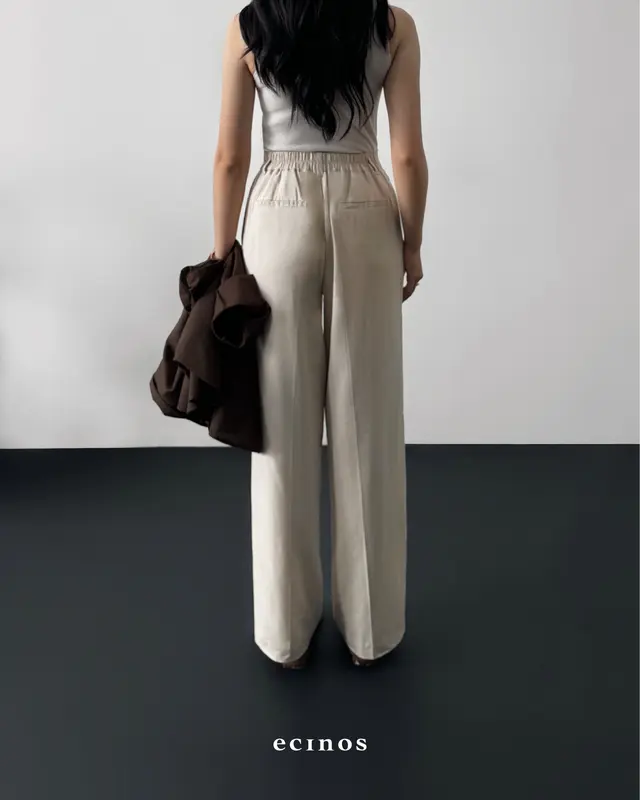 ECINOS - Agape Linen Trousers 2.0 | Celana Wanita | Celana Panjang Highwaist 8