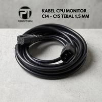 Gambar Proff Tech Kabel Power CPU-Monitor C14-C15 5 Meter Garansi 2 Tahun Universal Coaxial 1.5mm Full Tembaga 250V 10A - Computer - 2 Meter dari ProffTech Indonesia Kota Administrasi Jakarta Pusat 1 Tokopedia