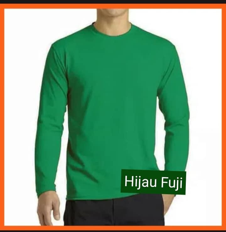 Kaos polos lengan panjang soft katun combed 30s  - Kaos oblong panjang cotton combed 30s - kaos warna warni lengan panjang 3