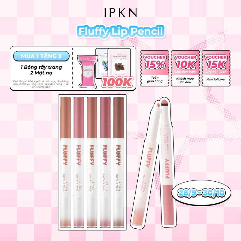 Chì Kẻ Viền Môi IPKN Fluffy Lip Pencil Cosmetic