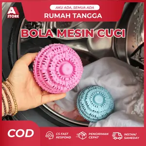 Bola Laundry Pembersih Mesin Cuci Nano Keramik Anti Kusut TPR Elastis Ukuran Besar
