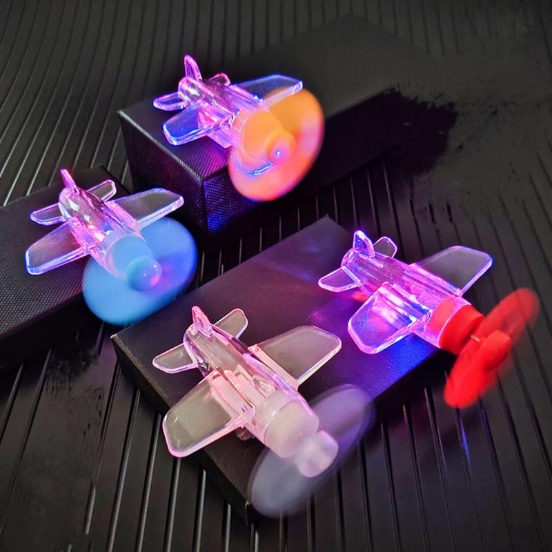 Máy Bay Nhỏ Phát Sáng, Trang Trí Xe Điện, Đèn Nhỏ Xoay, Thích Hợp Cho Xe Máy, Mũ Bảo Hiểm Đi Xe Đạp, Chạy Điện, Phát Sáng, Hàng Mới Về