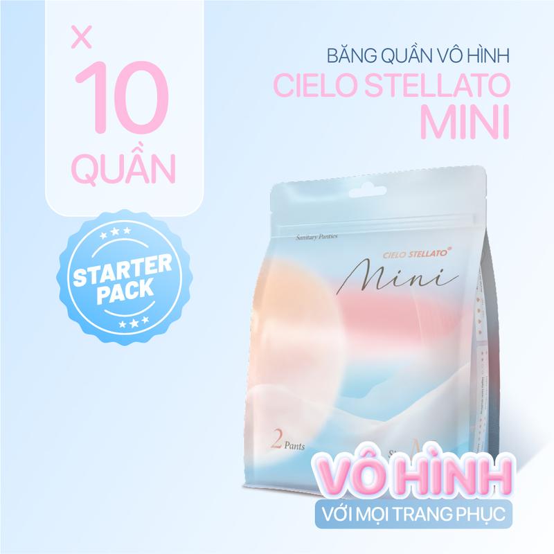 Combo 10 băng quần vô hình Cielo Stellato MINI không viền mỏng nhẹ thoáng khí chống tràn 360
