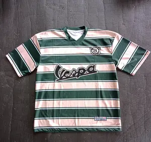 KAOS JERSEY OVERSIZE BOXY VESPA SALUR BROKEN WHITE GREEN PRIA DAN WANITA