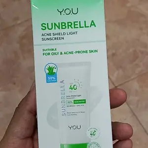 [BEST PRICE] YOU Acne Shield Light Sunscreen SPF40+ PA++++ Tabir Surya Oil Control untuk Kulit Berjerawat Sensitive Acne Skin Friendly Ringan UVA UVB Blue Light Skincare Sunblock Tidak Berminyak All Skin Type