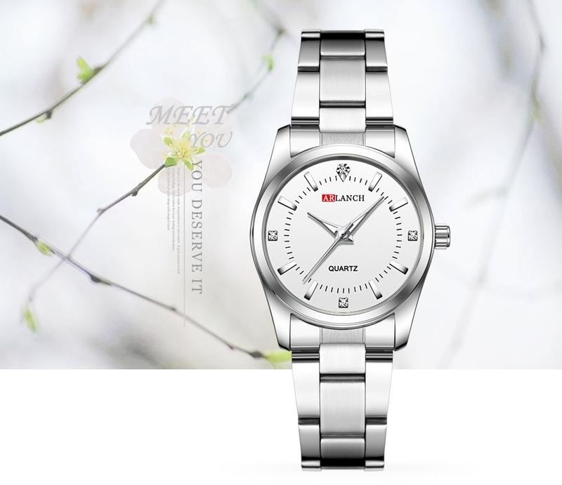 Product Introduction of ARLANCH Simple Korean Style Women's Watch Trend Quartz Waterproof Stainless Steel Watch 310 19