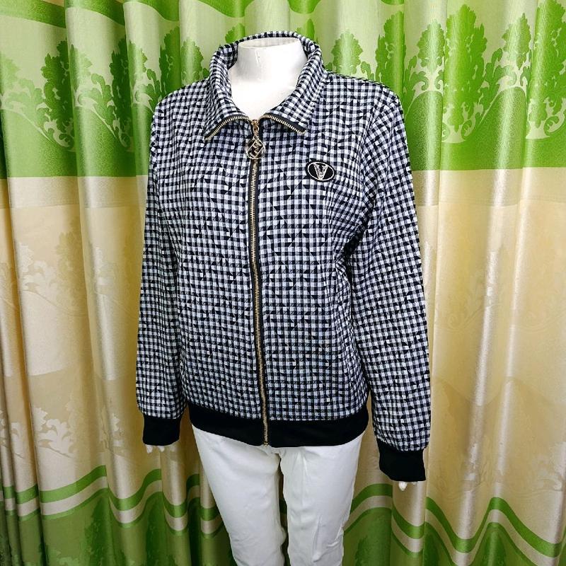 [Shop Ngọc Lợi]Áo khoác nữ, mẫu  sọc caro xám tro nhuyễn,caro xam tro to ,sọc trắng nhuyễn,sọc trắng cao xéo ,sọc trắng kem kim tuyến .thun cotton hàng QC cao cấp 4 túi có dây kéo ( size từ 40-75kg) 4