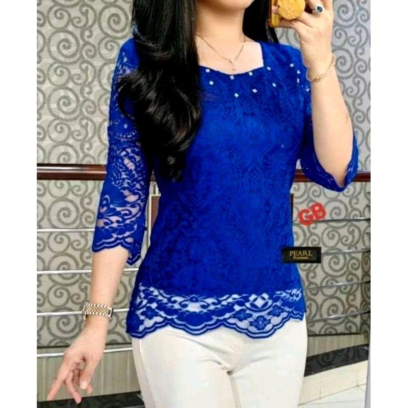 KEBAYA ATASAN WANITA TRADISIONAL TANGAN LURUS SMEI PRANCIS PREMIUM/KEBAYA MODERN / KEBAYA FORMAL ELAGAN TERBARU 0