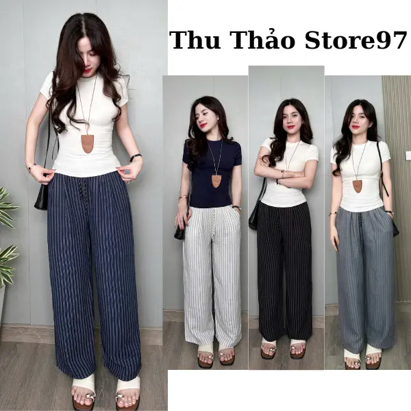 [DEAL MỞ BÁN] Quần Ống Xuông ThuThao97 Chất Jaen Giấy Nhẹ Nhàng Thoáng Mát