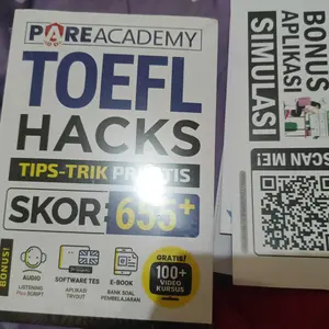 BUKU PARE ACADEMY TOEFL HACKS [LISTENING; WRITING; READING]