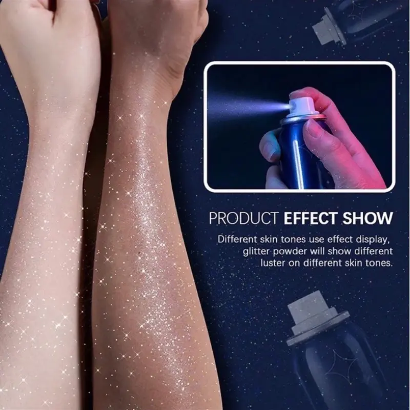 glitter spray body shiny / gliter spray badan 2