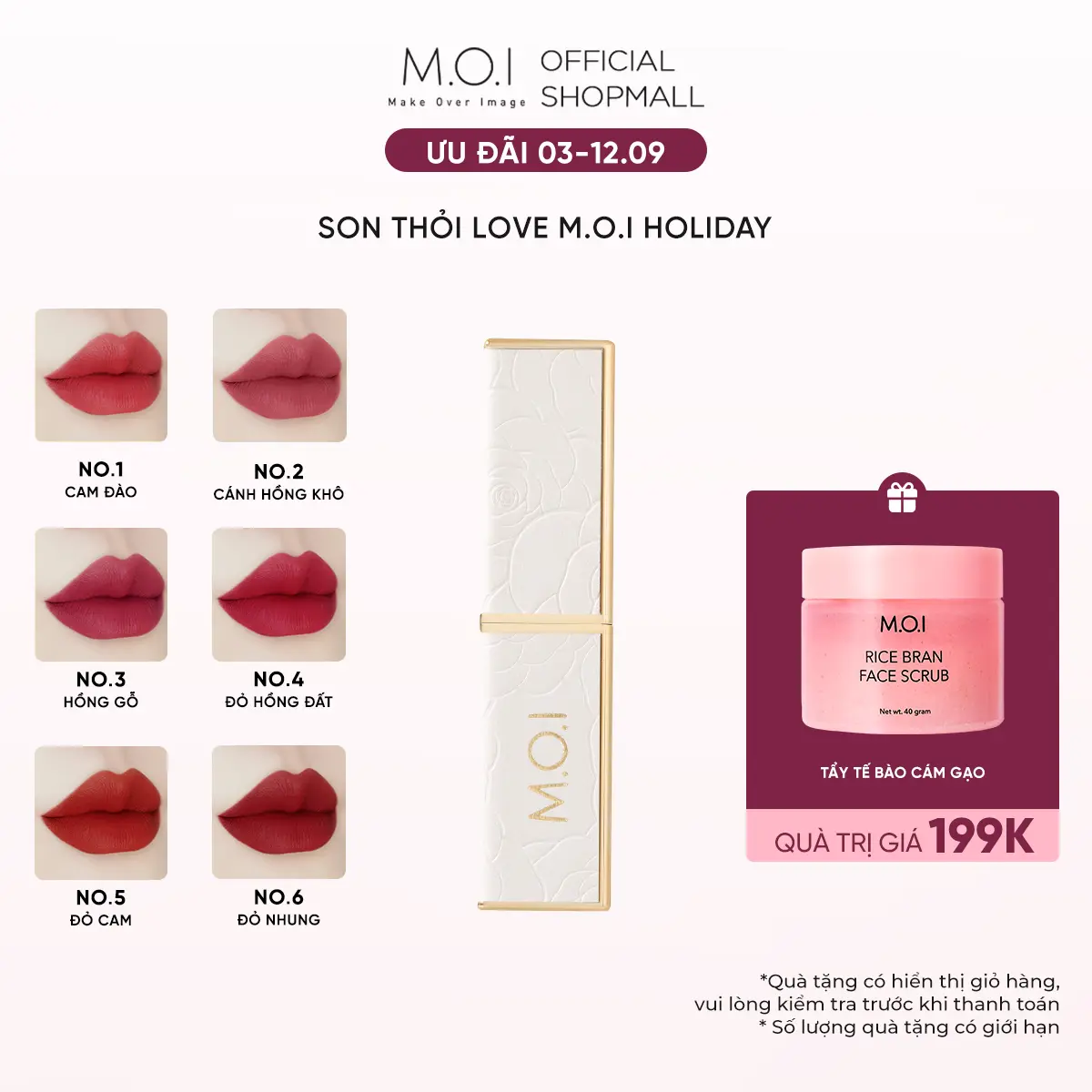 Son Thỏi Love M.O.I Holiday - Phiên Bản Lễ Hội 2.7g