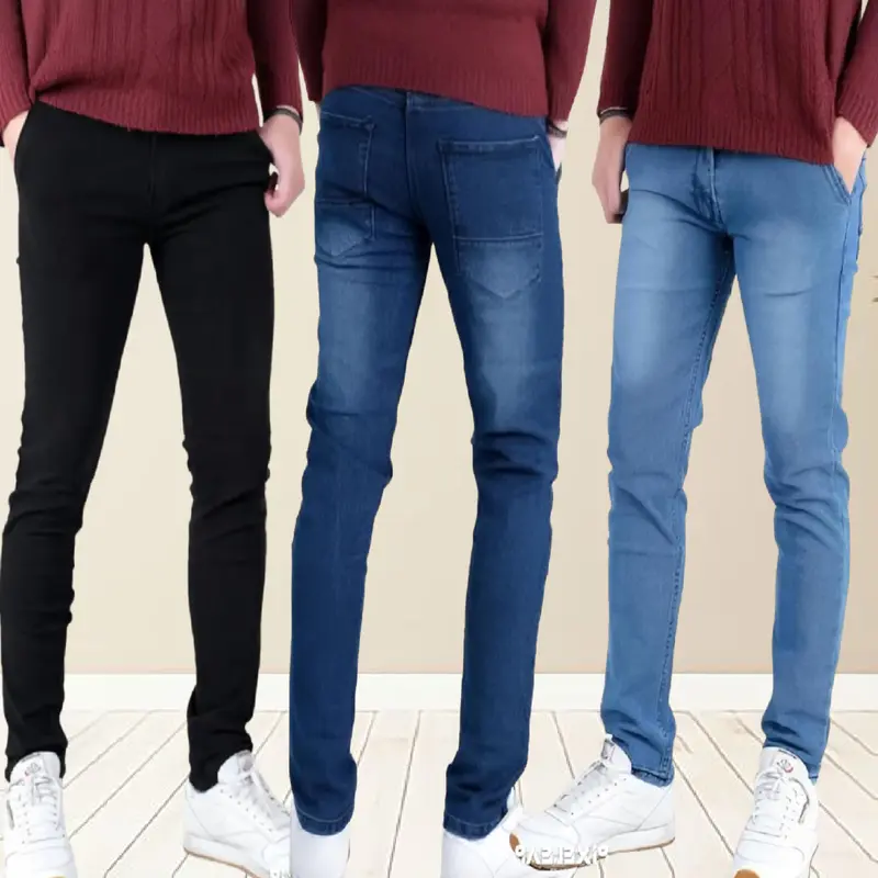 Celana Jeans Panjang Pria / Celana Denim Pria Skinny / Celana Panjang Pria Jeans Pensil / Celana Jeans Pria Slim Fit 0