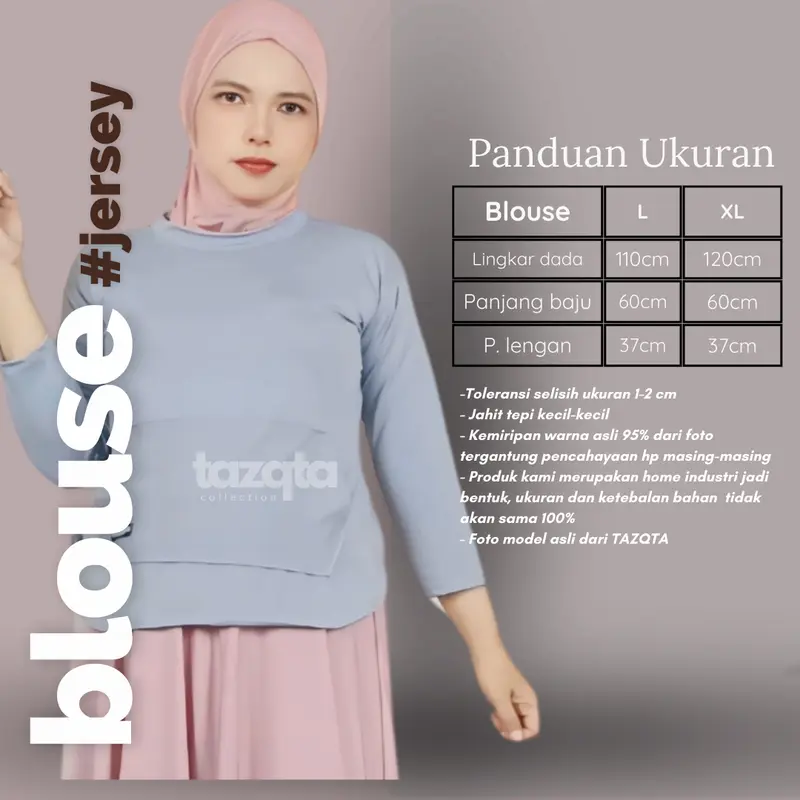 Baju Atasan Oval Jersey Daily  Sporty Polos Saku List BY TAZQTA 1