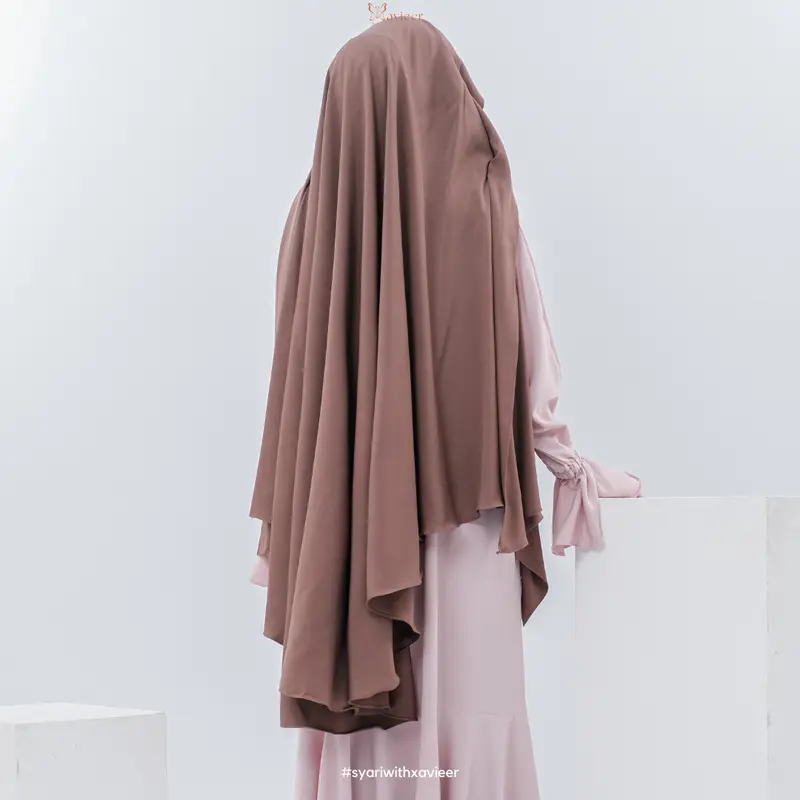 Xavieer - Sheeza French Khimar Poni Square Semi Oval Shelbya Exclusive Umrah Haji Polos Cadar 4