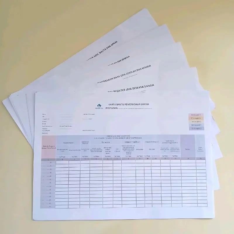 Kartu Bantu Pemeriksaan ILP - Formulir ILP - ILP Posyandu - Kertas ILP Posyandu