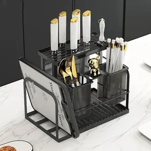 REZKI MALL- Harrimon Tempat Pisau Dapur Rak Penyimpanan Sendok Sumpit Organizer - HR-28