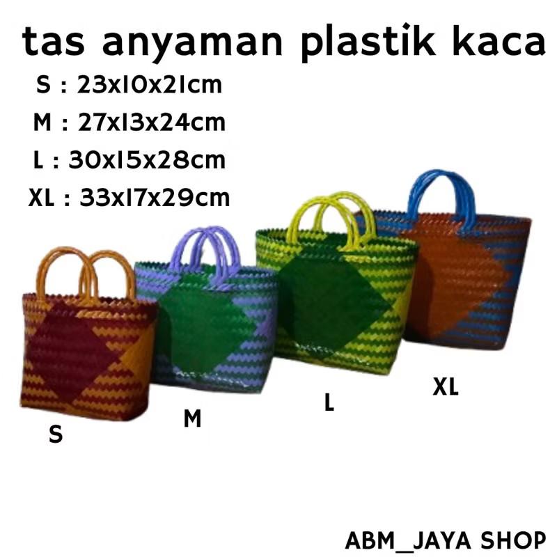 Product Introduction of Tas Anyaman Kaca Ukuran S M L Jumbo Super jumbo /Hajatan/Souvenir/Slametan/Belanja tas  anyaman  plastik  pasar plastik  berkat  hajatan tas  plastik 2