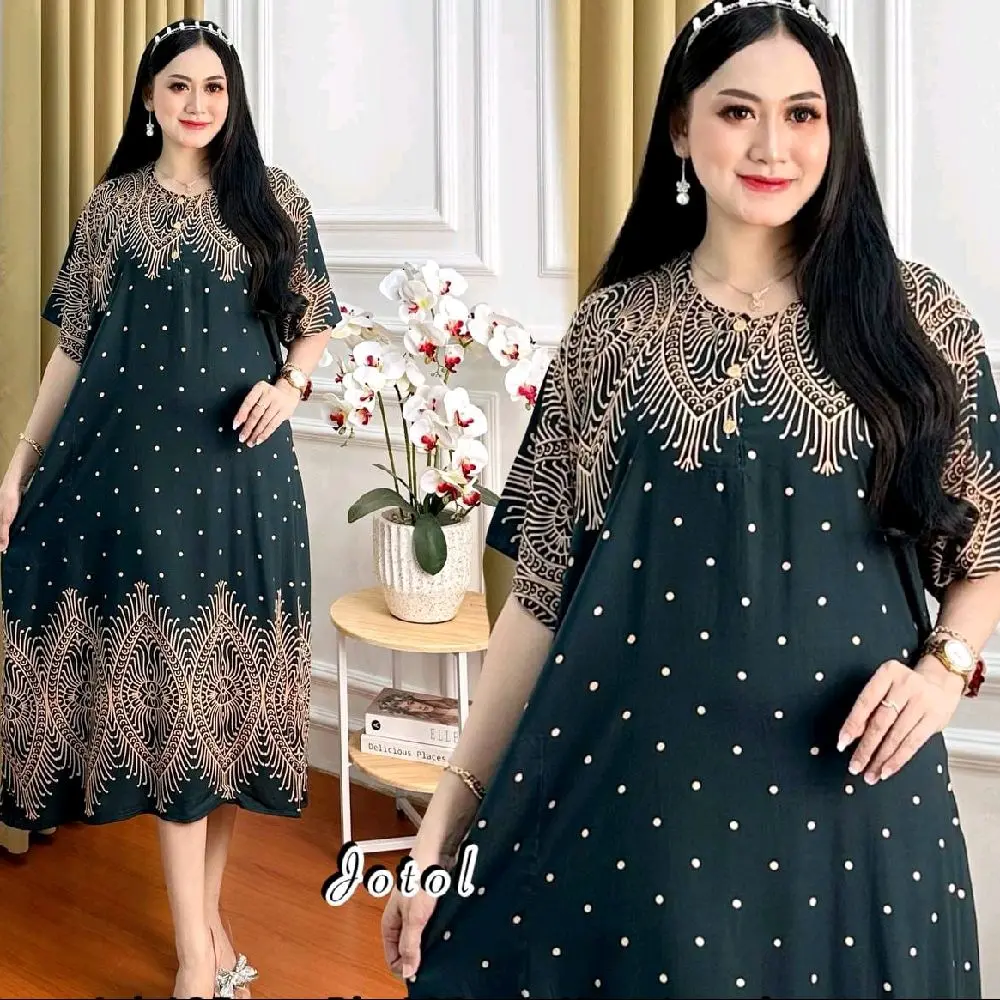 Daster jumbo Cabut Monalisa Nyaman Bumil   Ibu Menyusui Kain Katun Ld 125 pb 115 Rayon