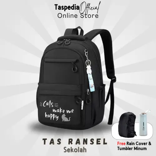 Terlaris Cats Cewek Smp Punggung Sekolah Sd Laptop Tas Anak Wanita Backpack Motif Style Remaja Cowok
