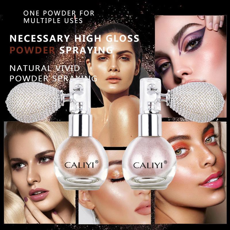 Product Introduction of Brightening Body Glitter Powder Spray Highlighter High Gloss Shimmer Sparkle Make Up Makeup Product For Face Nail Cosmetic 25